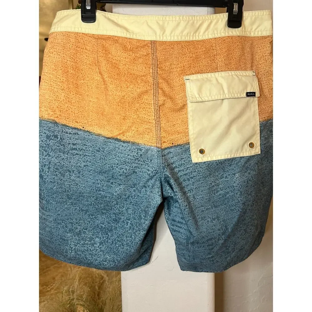 RVCA Men's Color Block Swim Trunks 33